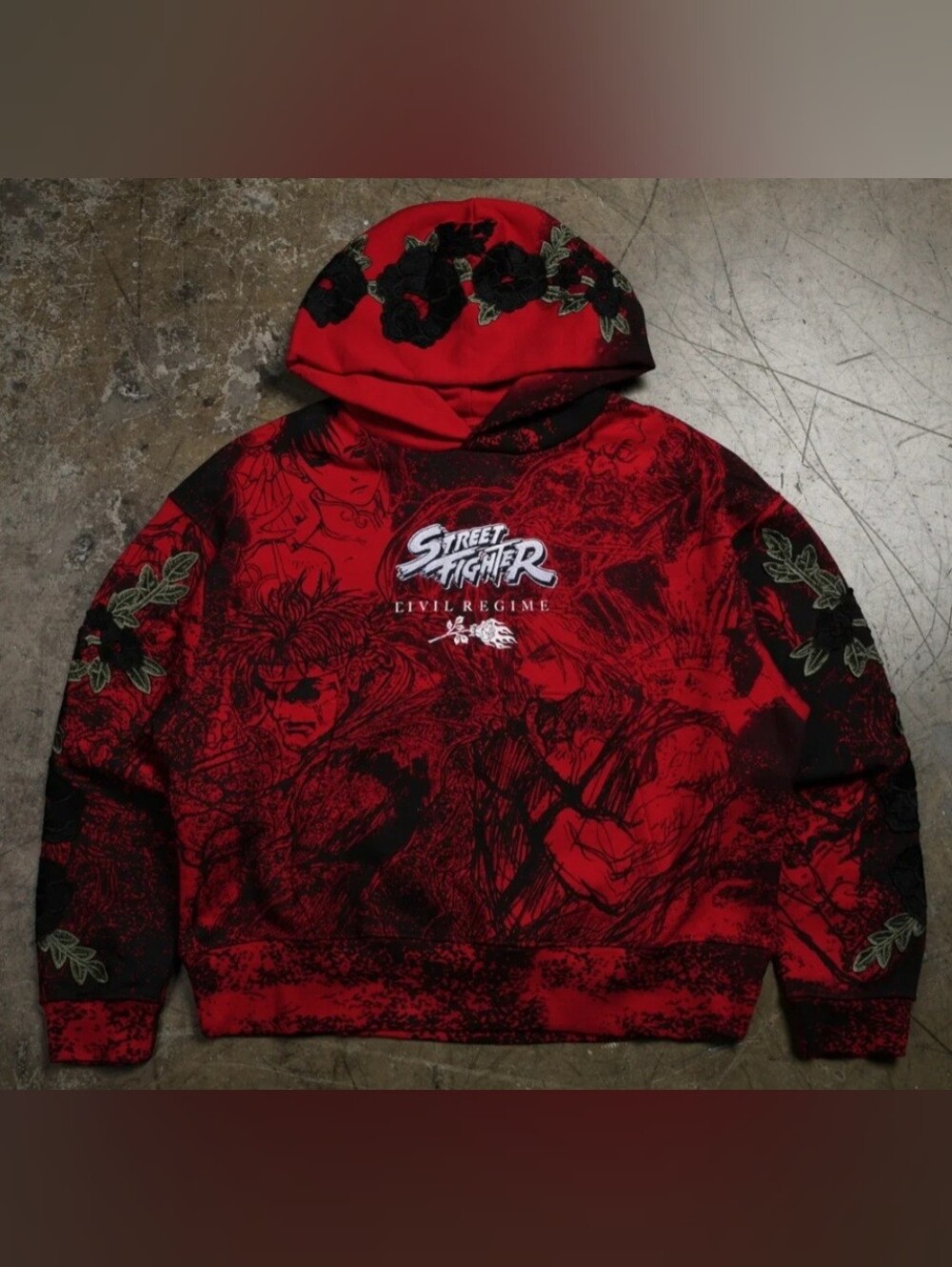 Covil Regime "To Live Is To Fight" Forever Rose Hoodie
